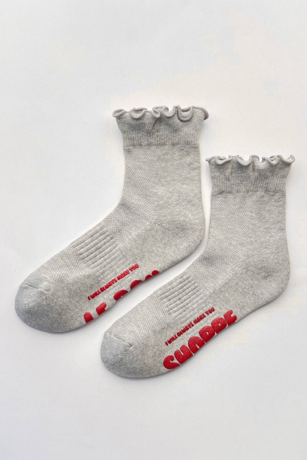 Chaussettes Ruffled Hugger Grises Le Bon Shoppe - Ex-voto
