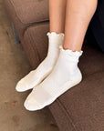 Chaussettes Ruffled Hugger Ivoires Le Bon Shoppe - Ex - voto