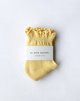 Chaussettes Ruffled Hugger Jaunes Le Bon Shoppe - Ex - voto