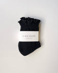 Chaussettes Ruffled Hugger Noires Le Bon Shoppe - Ex - voto