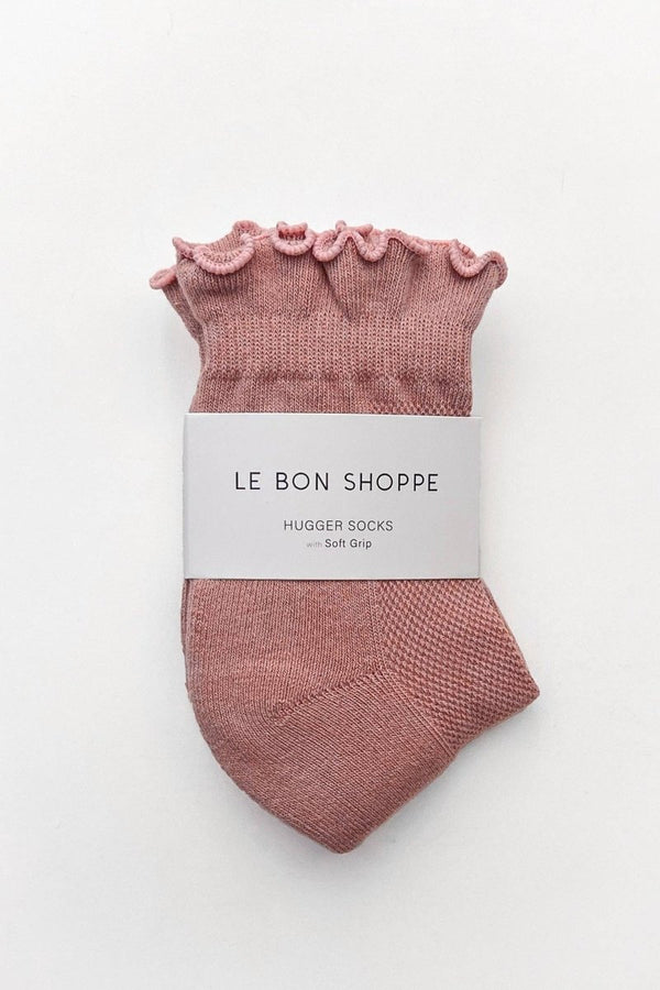 Chaussettes Ruffled Hugger Roses Le Bon Shoppe - Ex-voto