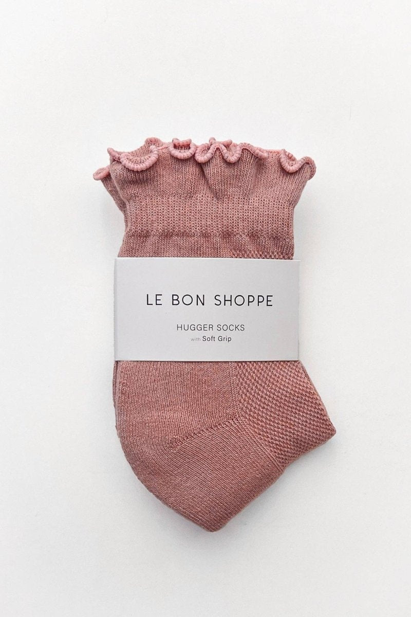 Chaussettes Ruffled Hugger Roses Le Bon Shoppe - Ex-voto