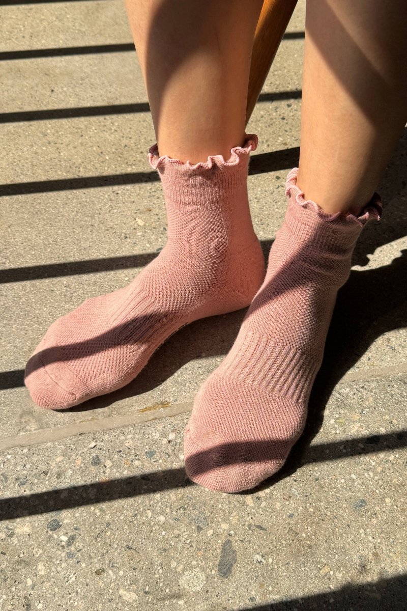 Chaussettes Ruffled Hugger Roses Le Bon Shoppe - Ex-voto