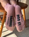 Chaussettes Ruffled Hugger Roses Le Bon Shoppe - Ex-voto