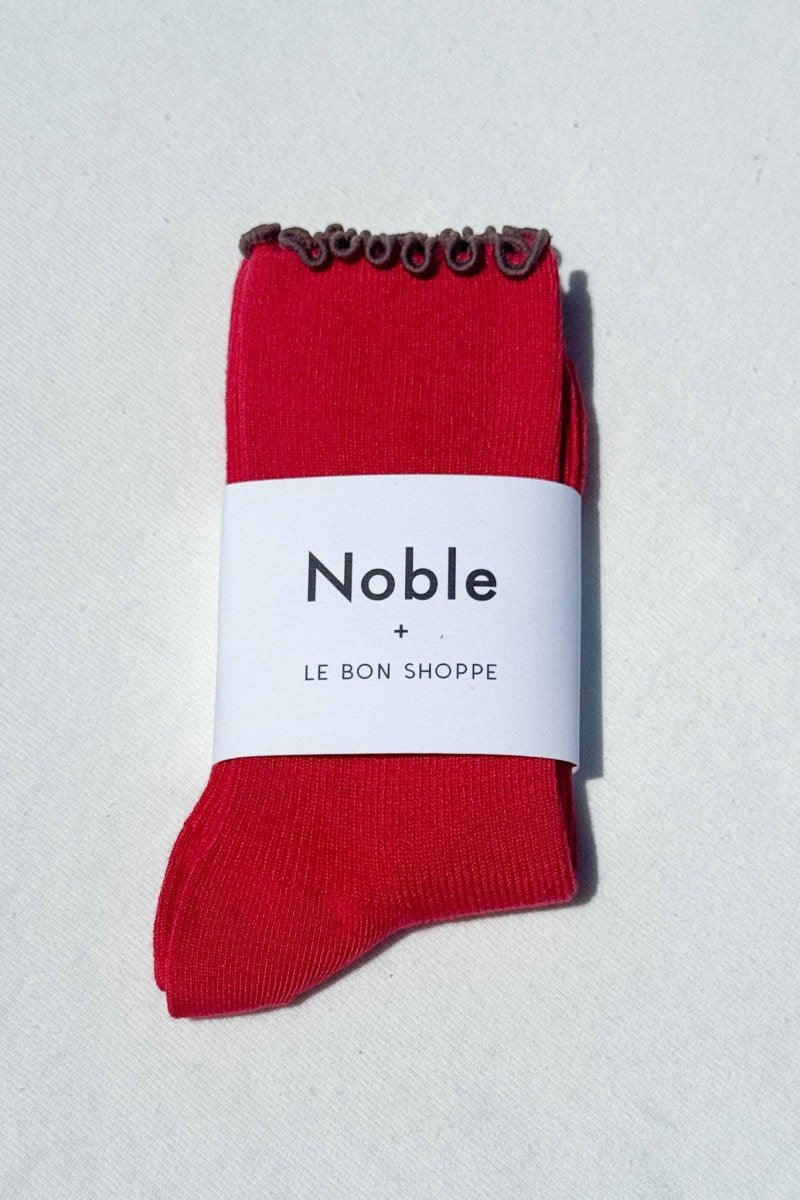 Chaussettes Ruffled Modal Le Bon Shoppe Paprika - Ex - voto