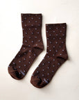 Chaussettes Sneaker Cacao Pois Bleus Le Bon Shoppe - Ex - voto
