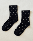 Chaussettes Sneaker Le Bon Shoppe Noires Coeurs Blancs - Ex - voto