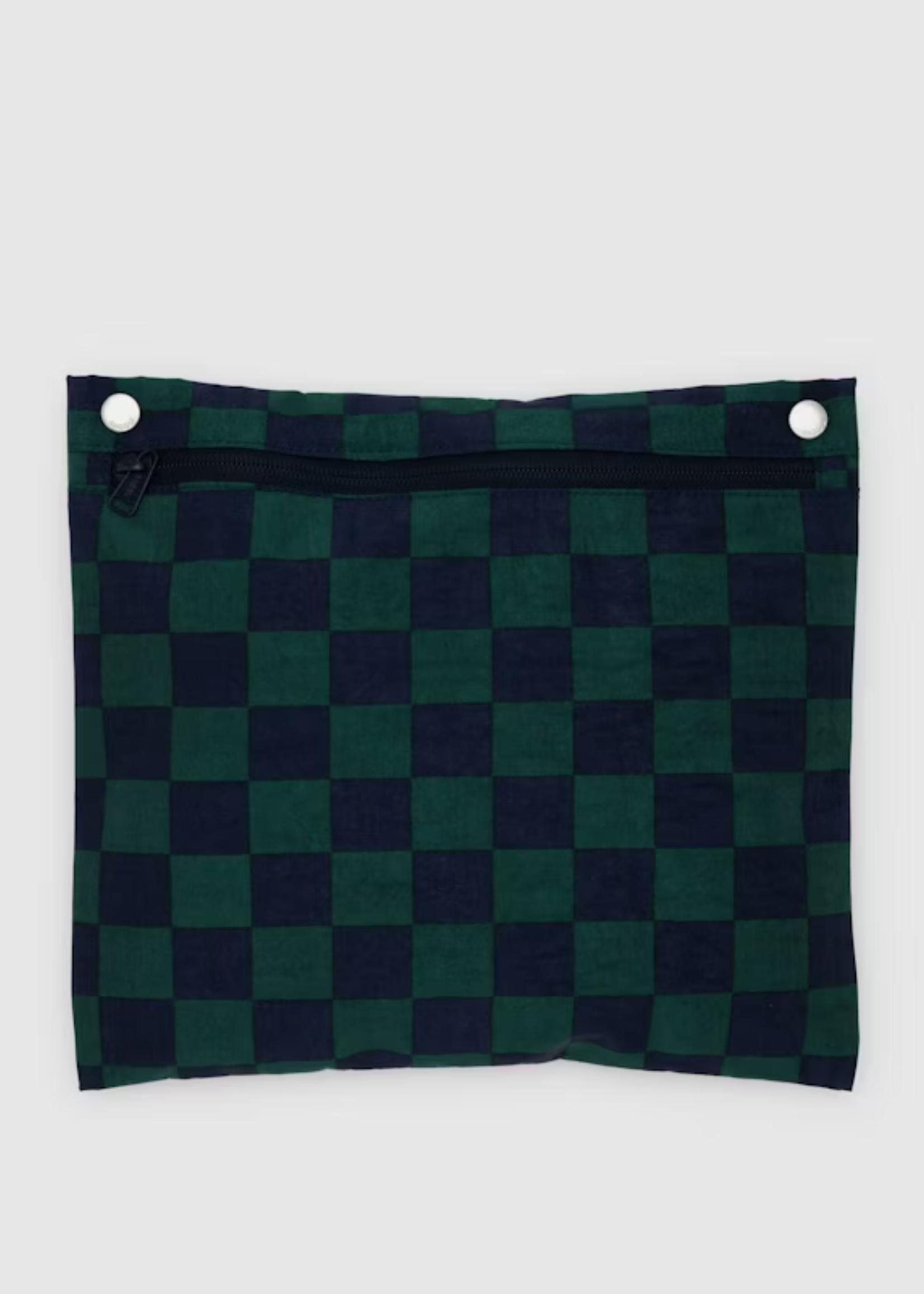 Baggu Navy Green Check Carry-on Cloud Bag