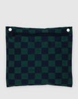 Baggu Navy Green Check Carry-on Cloud Bag