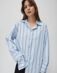 Chemise Erica Bleue All Row - Ex - voto