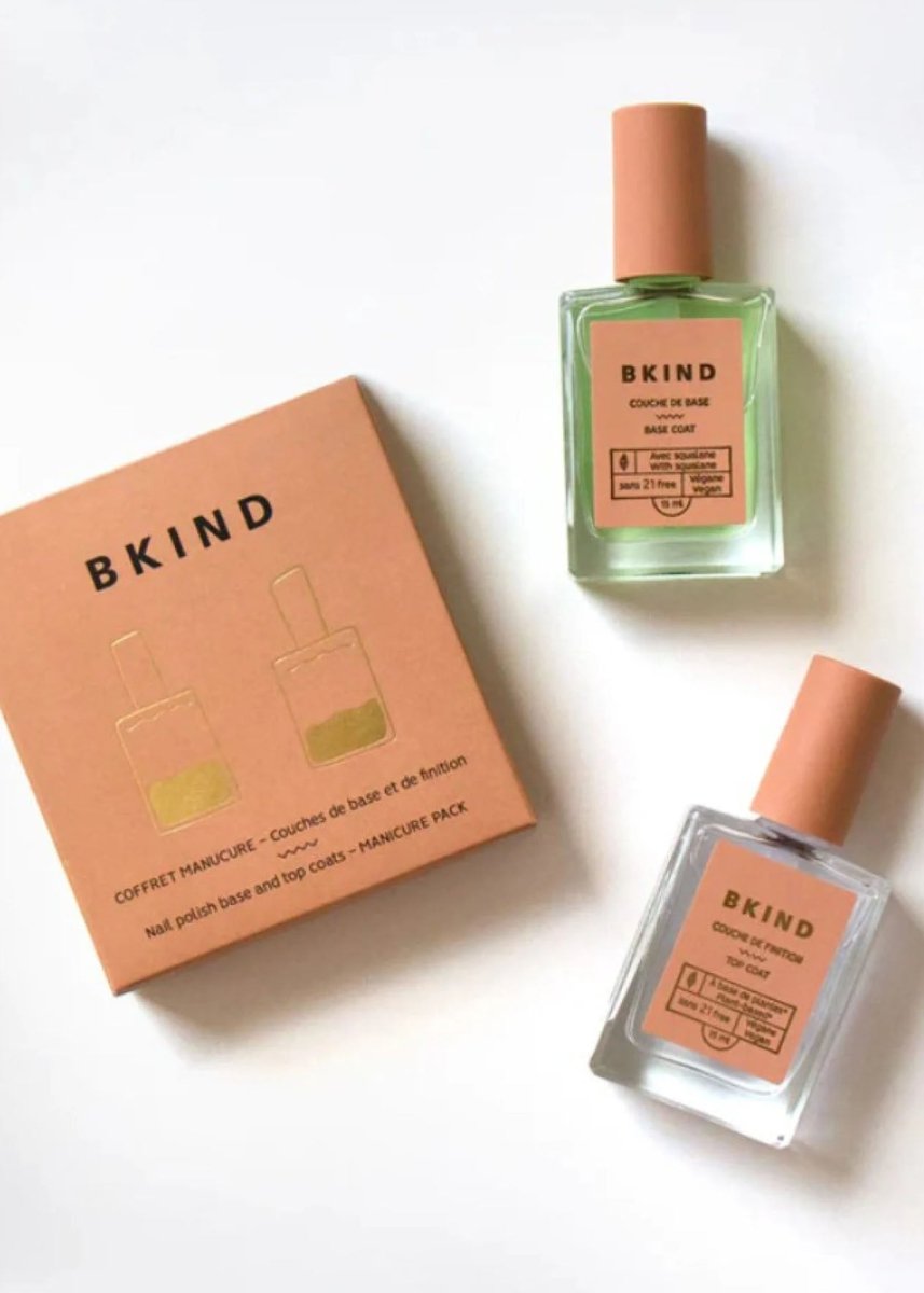 Coffret Manucure - Couches de Base et de Finition Bkind - Ex - voto