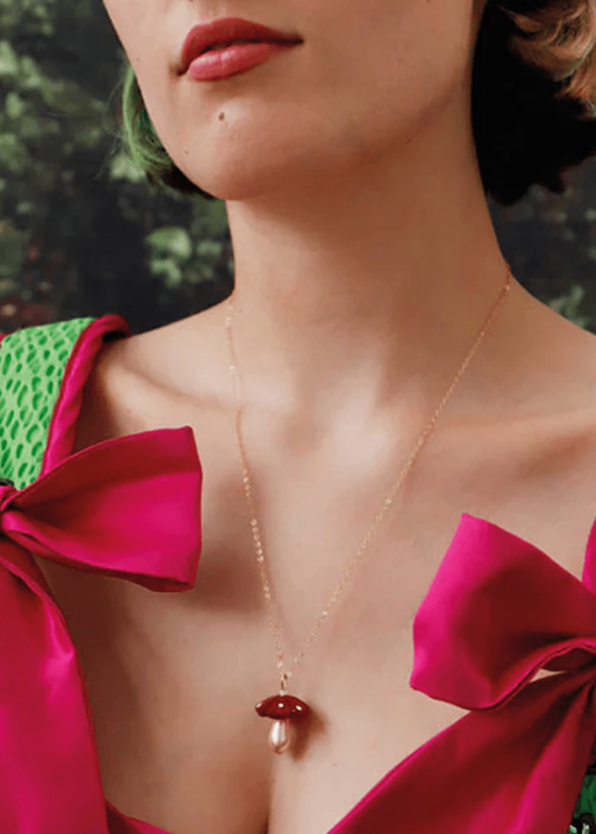 Collier Champignon Wolf & Moon - Ex - voto