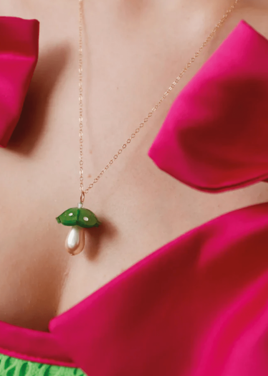Collier Champignon Wolf & Moon - Ex - voto