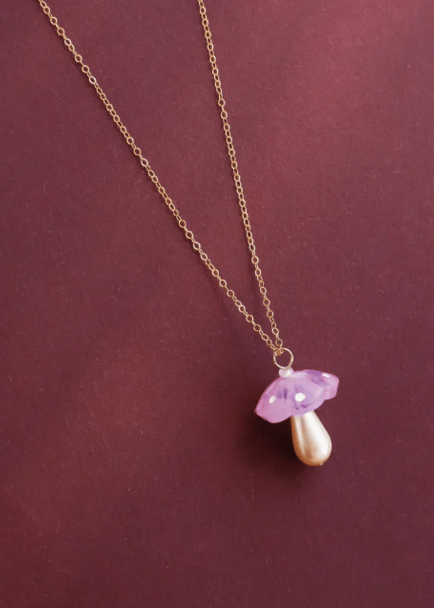 Collier Champignon Wolf &amp; Moon - Ex - voto