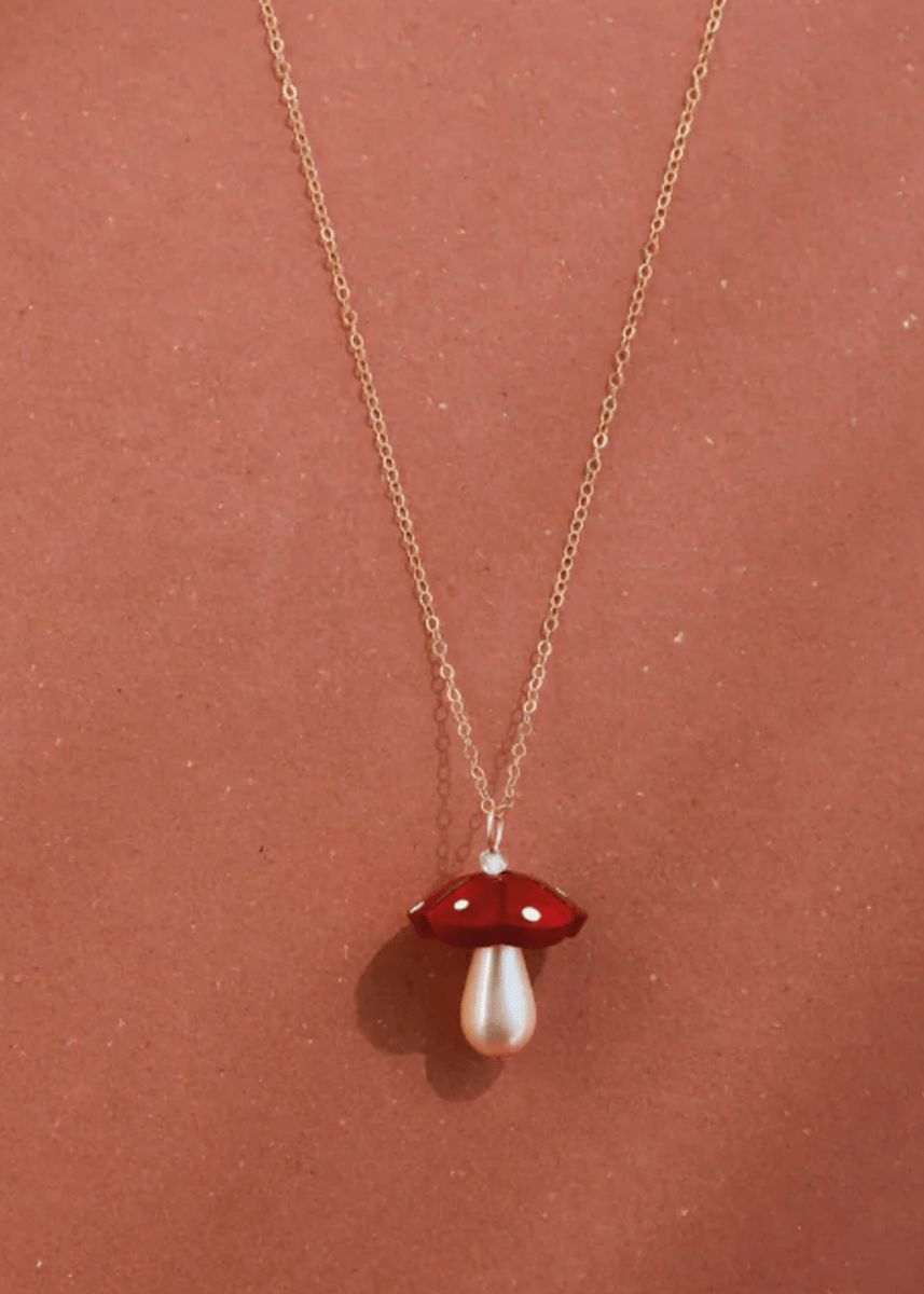 Collier Champignon Wolf &amp; Moon - Ex - voto