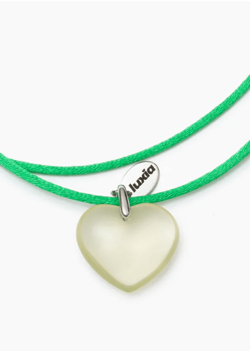 Collier Coeur Quartz Citron Luxia - Ex - voto