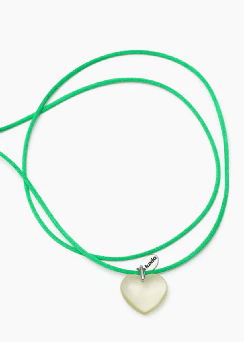 Collier Coeur Quartz Citron Luxia - Ex - voto