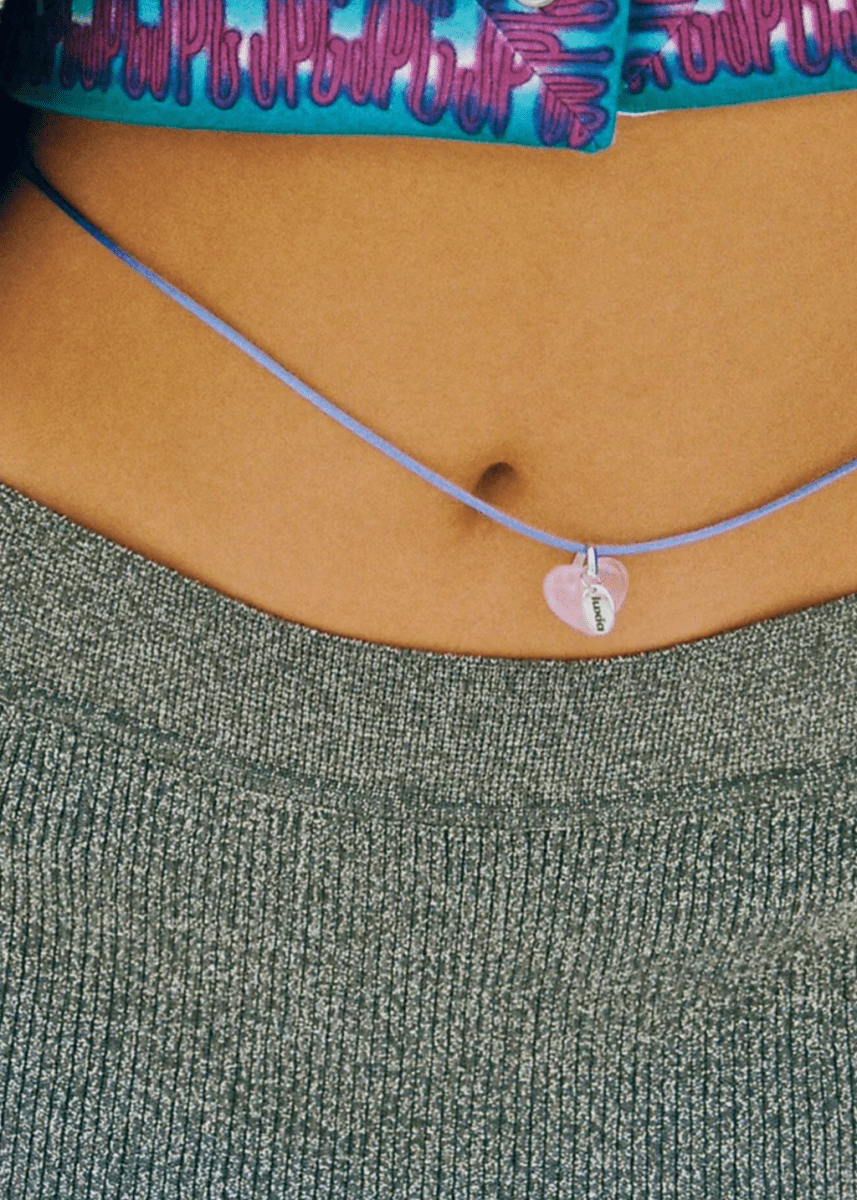 Collier Coeur Quartz Rose Luxia - Ex - voto