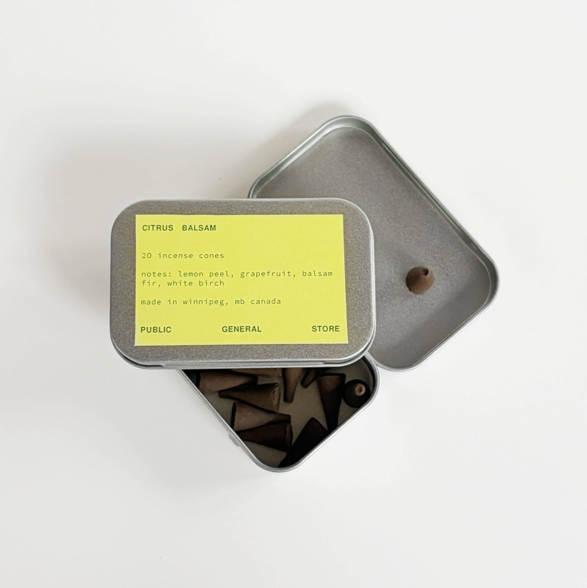 Cône d'encens Citron Baumier Public General Store inc. - Ex - voto
