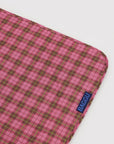 Couverture Pique-Nique Puffy Baggu Azalea Pink Tartan - Ex-voto