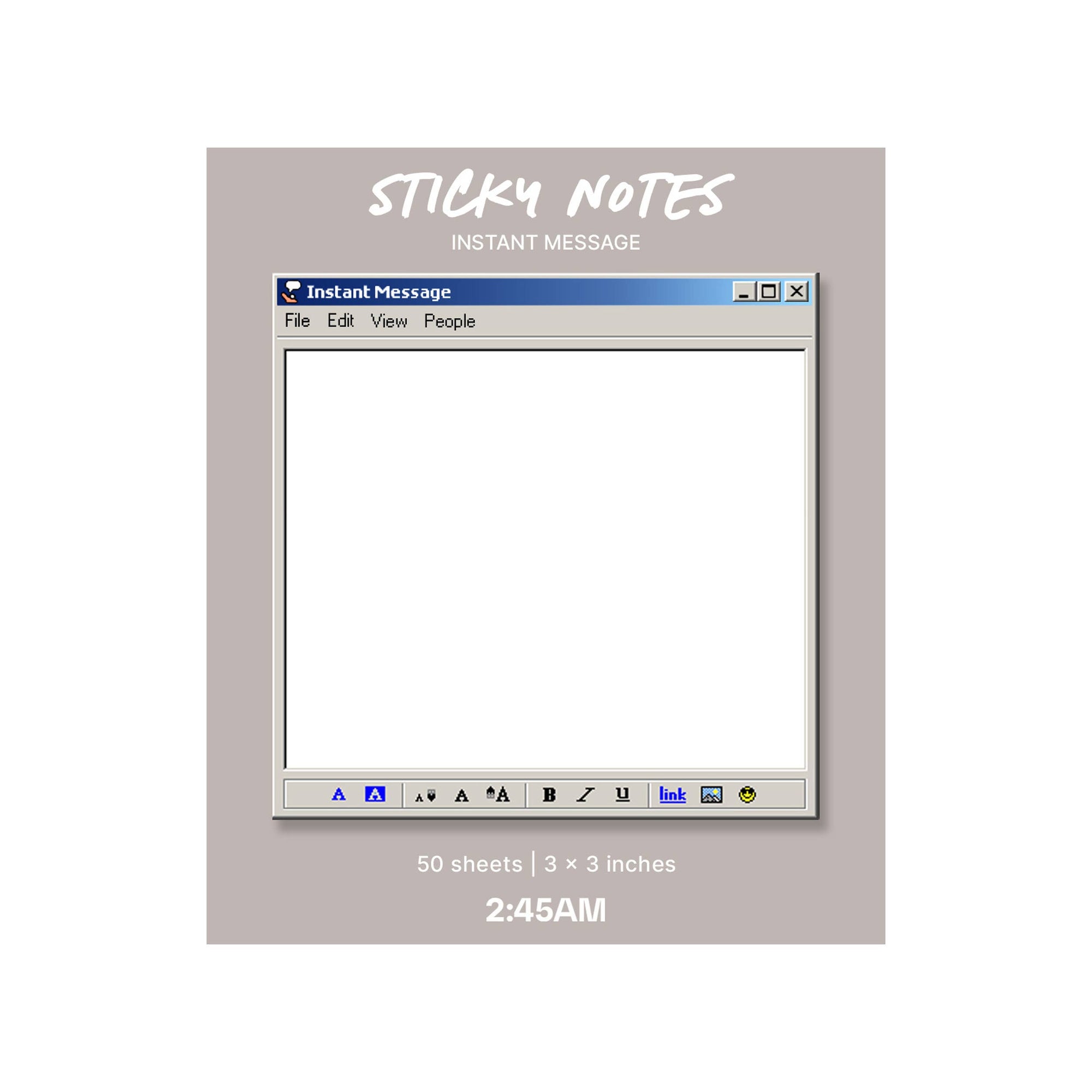 Kaleidadope Instant Message Sticky Notes