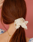 Double Ruffle Eyelet Scrunchie ANDi