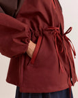Damson Madder Liu Burgundy Raincoat