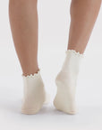 Deux paires de Chaussettes Lettuce Blanches Baggu - Ex-voto