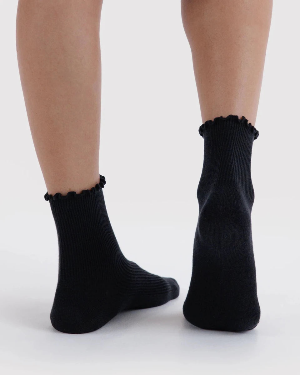 Deux paires de Chaussettes Lettuce Noires Baggu - Ex-voto