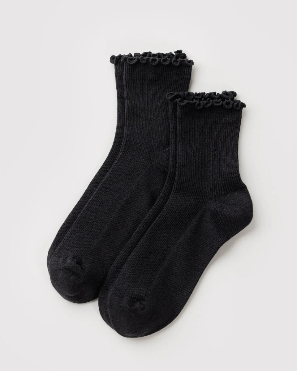 Deux paires de Chaussettes Lettuce Noires Baggu - Ex-voto