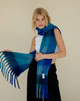 Arctic Fox Blue Checkered Stockholm Scarf