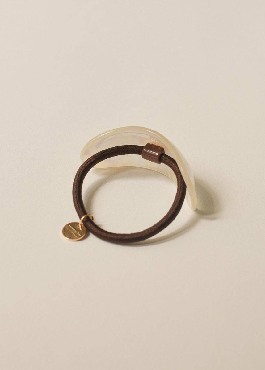 Élastique à Cheveux avec Coquille Cristal Nar'sha - Ex - voto