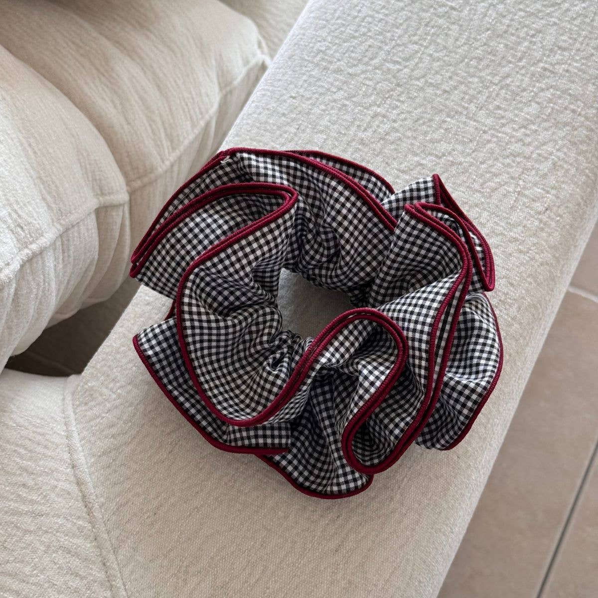 Élastique à Cheveux Chouchou à Pois Bourgogne Dipped Shop - Ex - voto