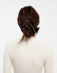 Élastique à Cheveux Chouchou Brun à Pois Cubic - Ex - voto