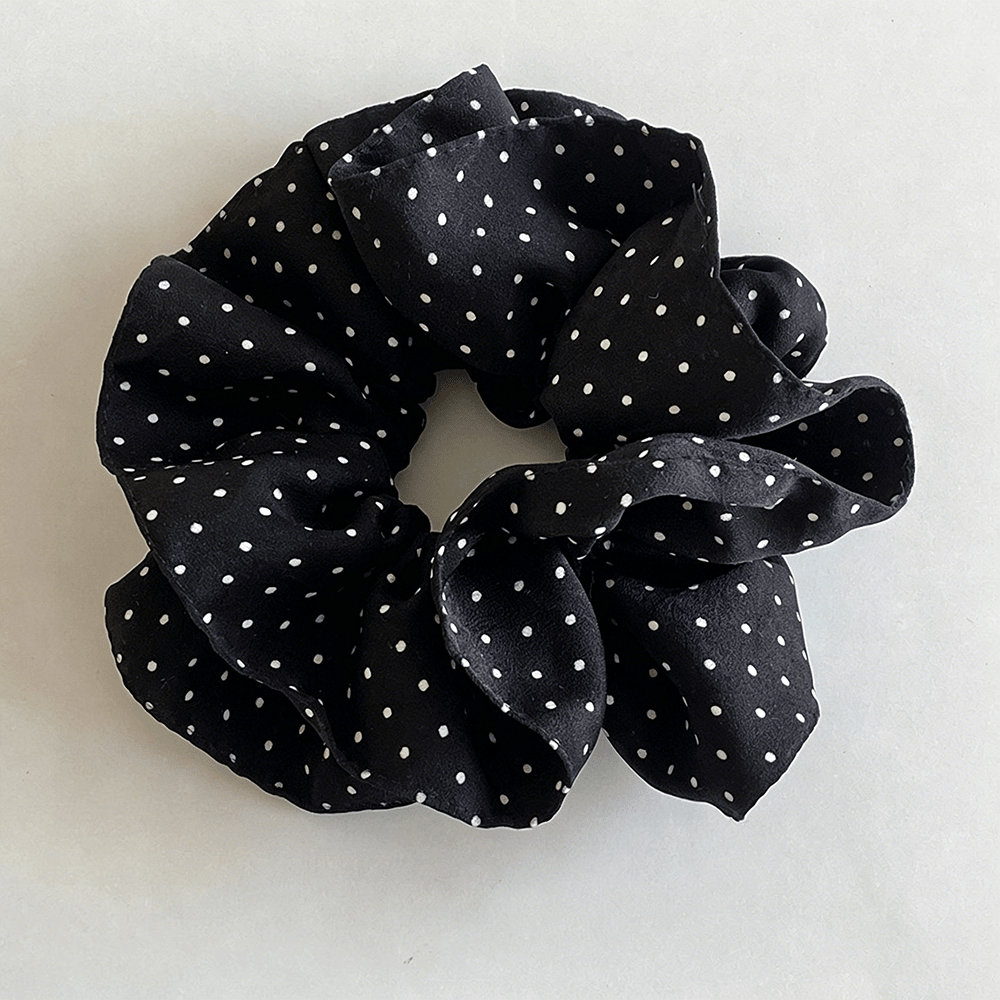 Élastique à Cheveux Chouchou en Satin à Pois Polka Dipped Shop - Ex-voto
