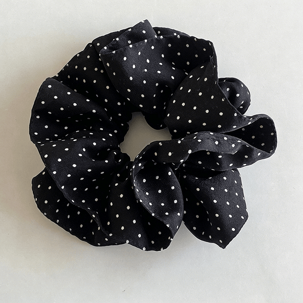 Élastique à Cheveux Chouchou en Satin à Pois Polka Dipped Shop - Ex-voto