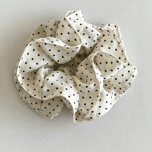 Élastique à Cheveux Chouchou en Satin à Pois Polka Dipped Shop - Ex-voto