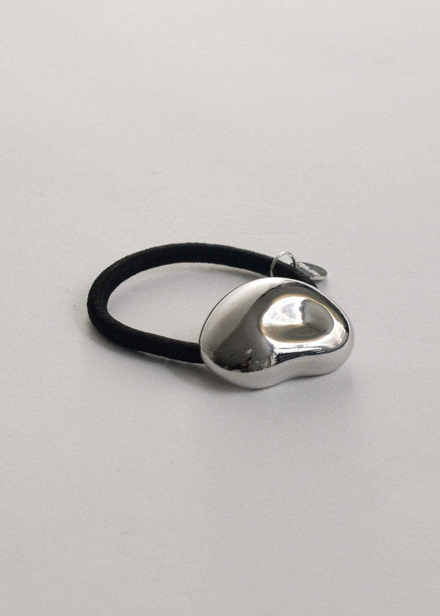 Élastique à Cheveux Pebble Nar'sha Argent - Ex - voto