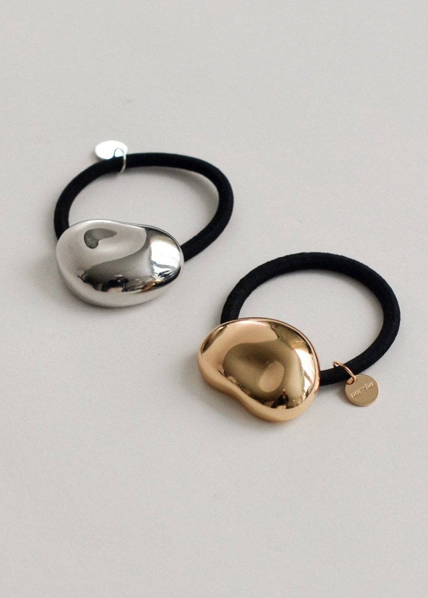 Élastique à Cheveux Pebble Nar&#39;sha Argent - Ex - voto
