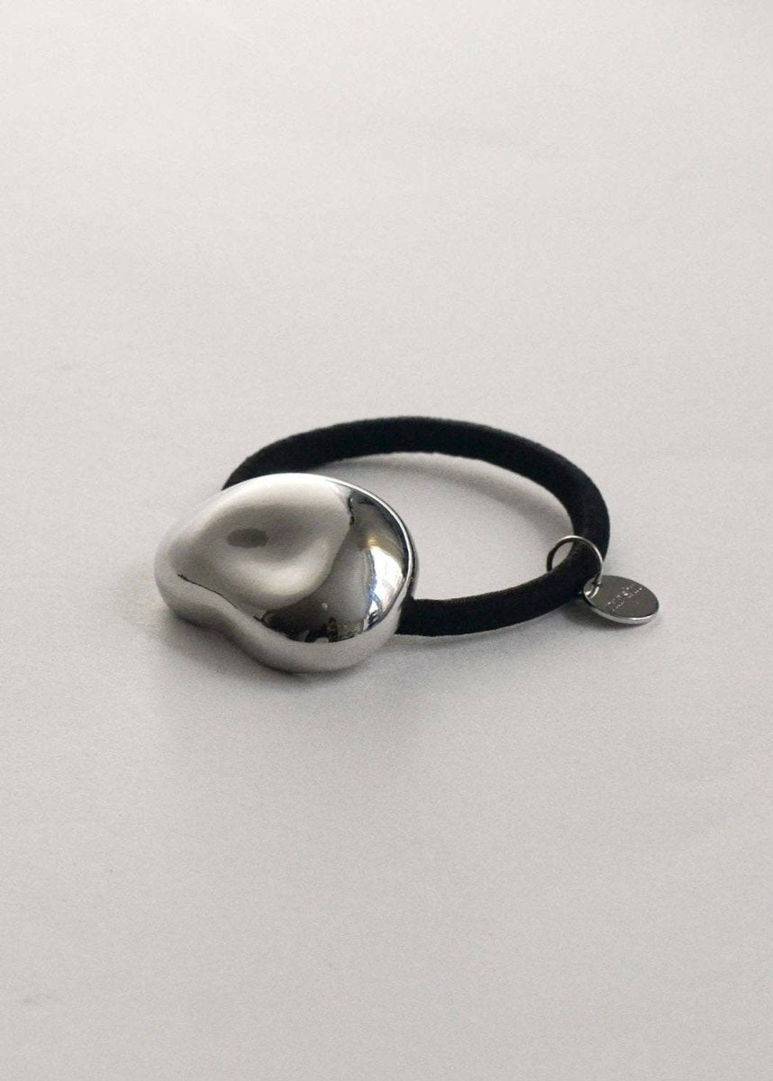 Élastique à Cheveux Pebble Nar'sha Argent - Ex - voto