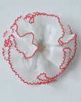 Élastique Chouchou Blanc Dentelé Rouge Dipped Shop - Ex - voto