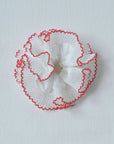 Élastique Chouchou Blanc Dentelé Rouge Dipped Shop - Ex - voto