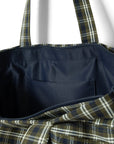Damson Madder Eliza Bag – Navy and Green Check