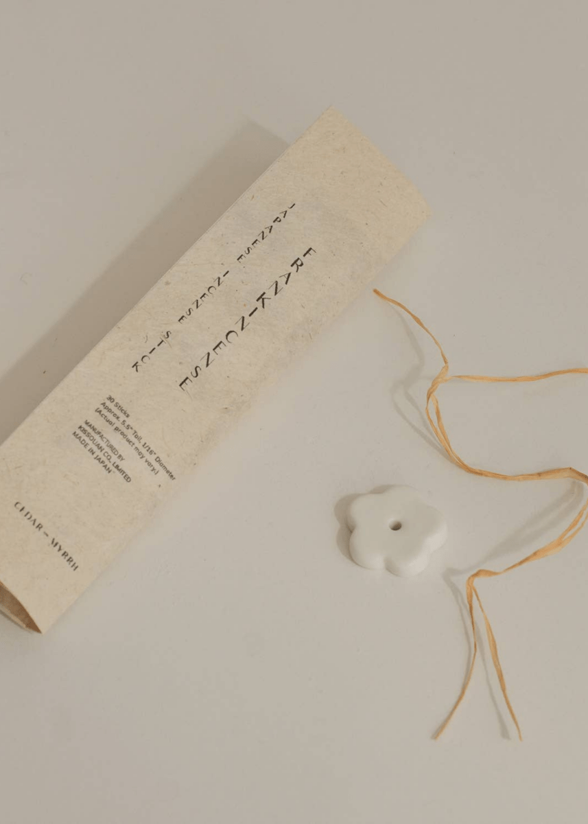 Encens Frankincense avec Porte - encens Fleur Cedar and Myrrh - Ex - voto