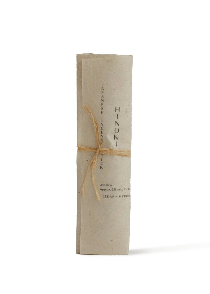 Encens Hinoki avec Porte - encens Fleur Cedar and Myrrh - Ex - voto