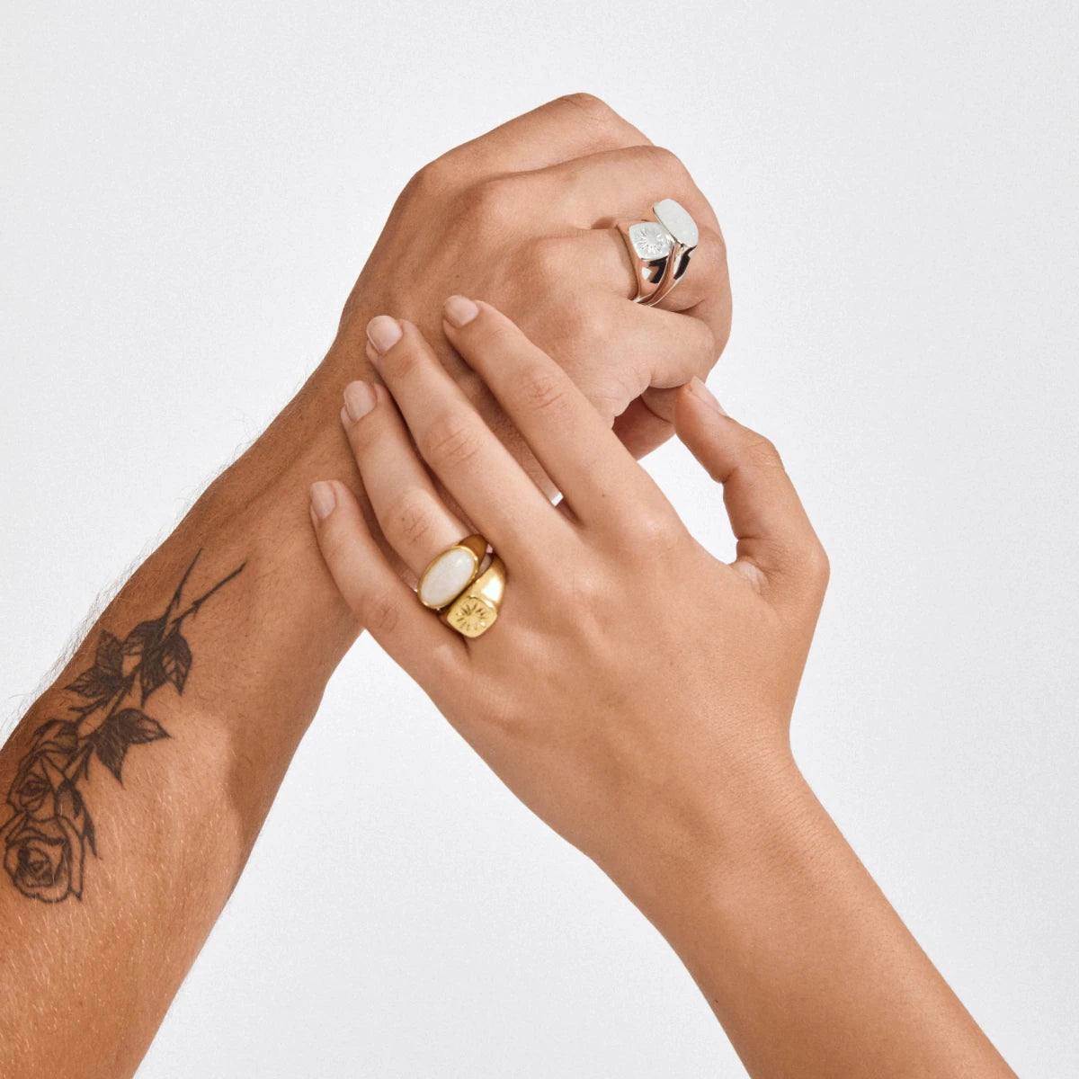 Ensemble de 2 Bagues Prism Pilgrim (Or ou Argent) - Ex - voto