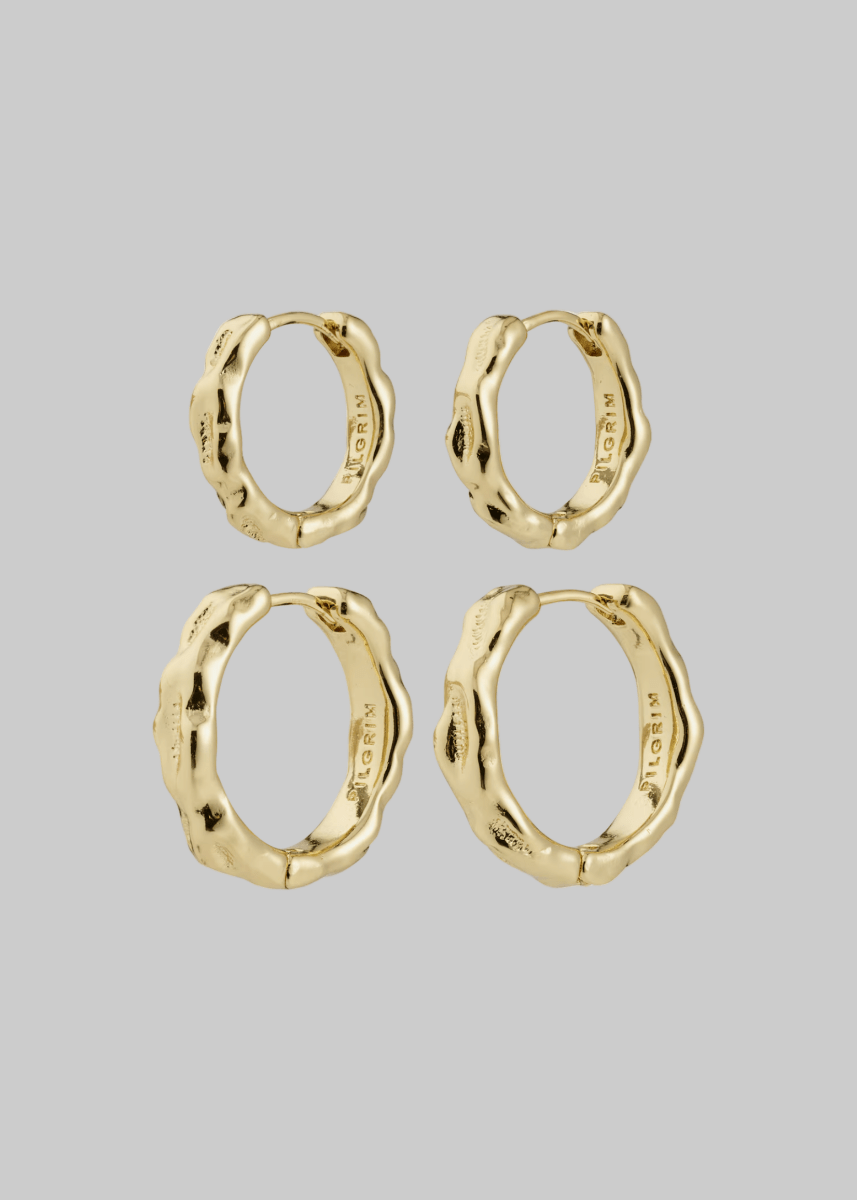 Ensemble de 2 paires de Boucles D'Oreilles Darby Pilgrim - Ex - voto