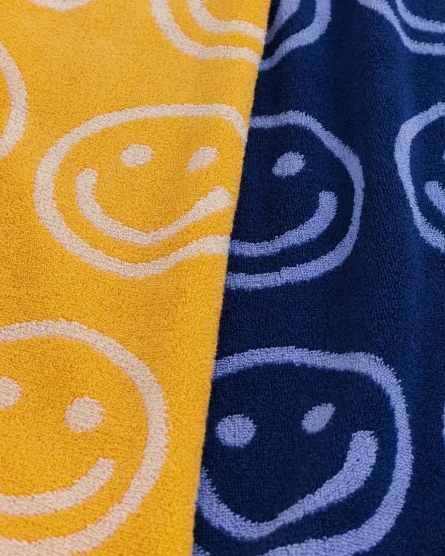 Ensemble de 2 serviettes à Mains Baggu Happy Blue Marigold - Ex - voto