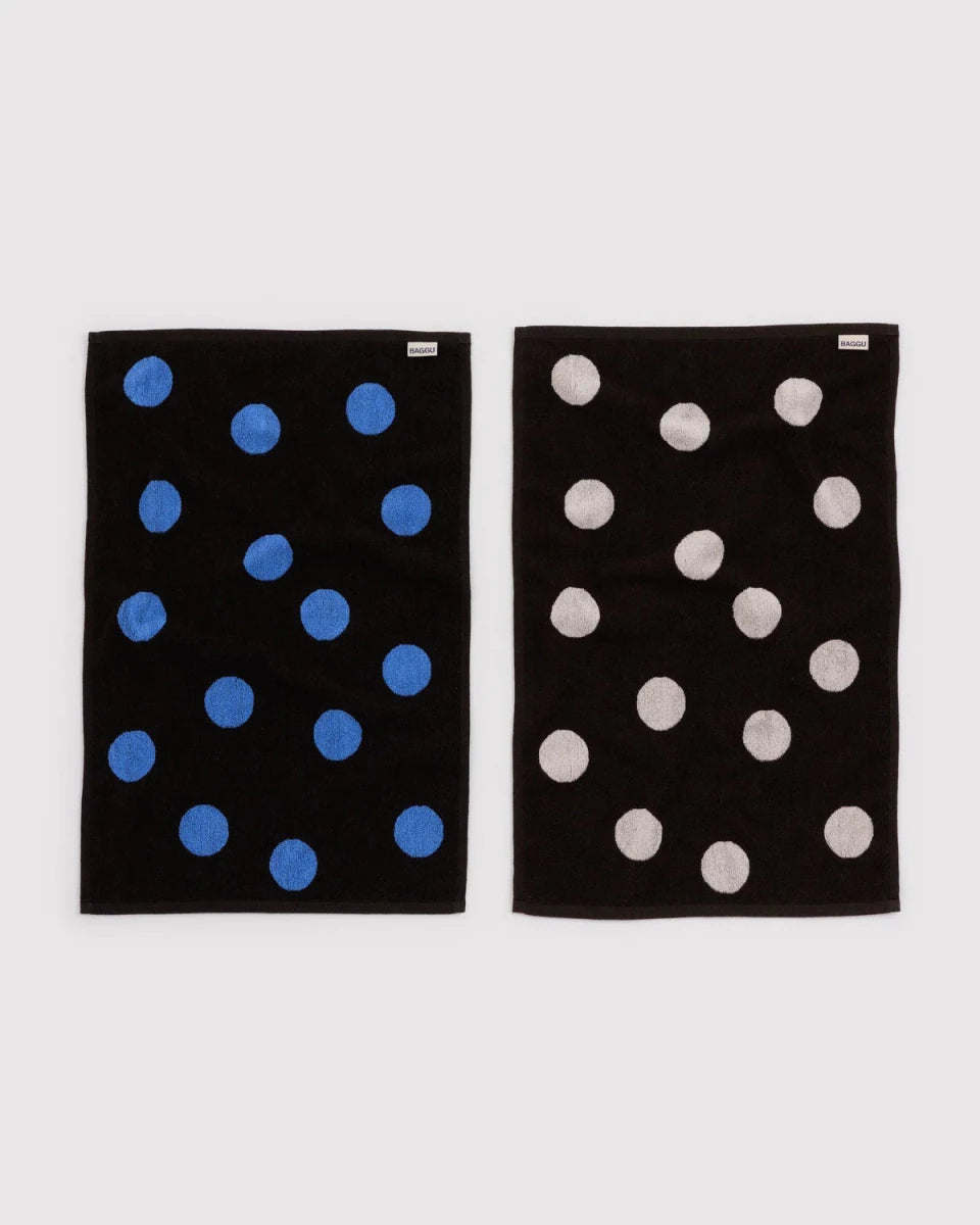Ensemble de 2 serviettes à Mains Baggu Polka Dot Mix - Ex-voto