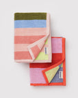 Ensemble de 2 serviettes à Mains Baggu Pool Stripe Mix - Ex - voto